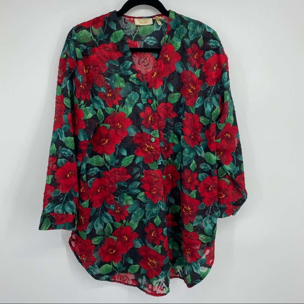 Vintage Victoria’s Secret Floral Print Gown Size Medium